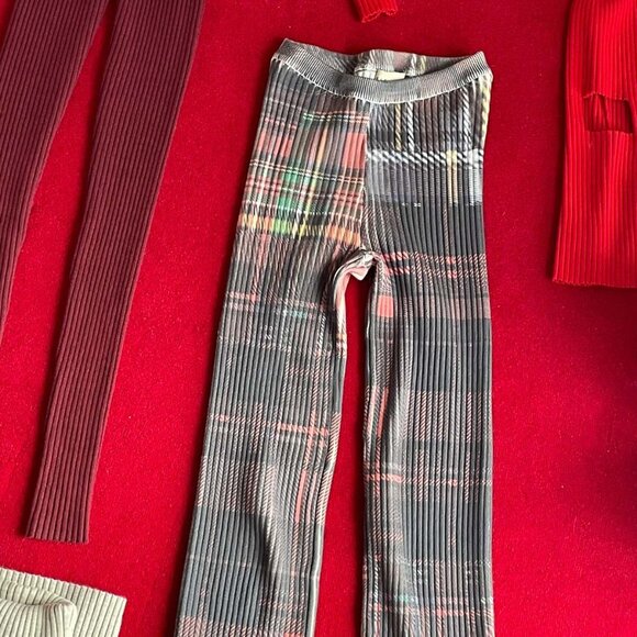 Giu Giu Nonna Pants Kilted Memory Pant NWT - Medium $320 GIU GIU WORLD - Picture 2 of 5